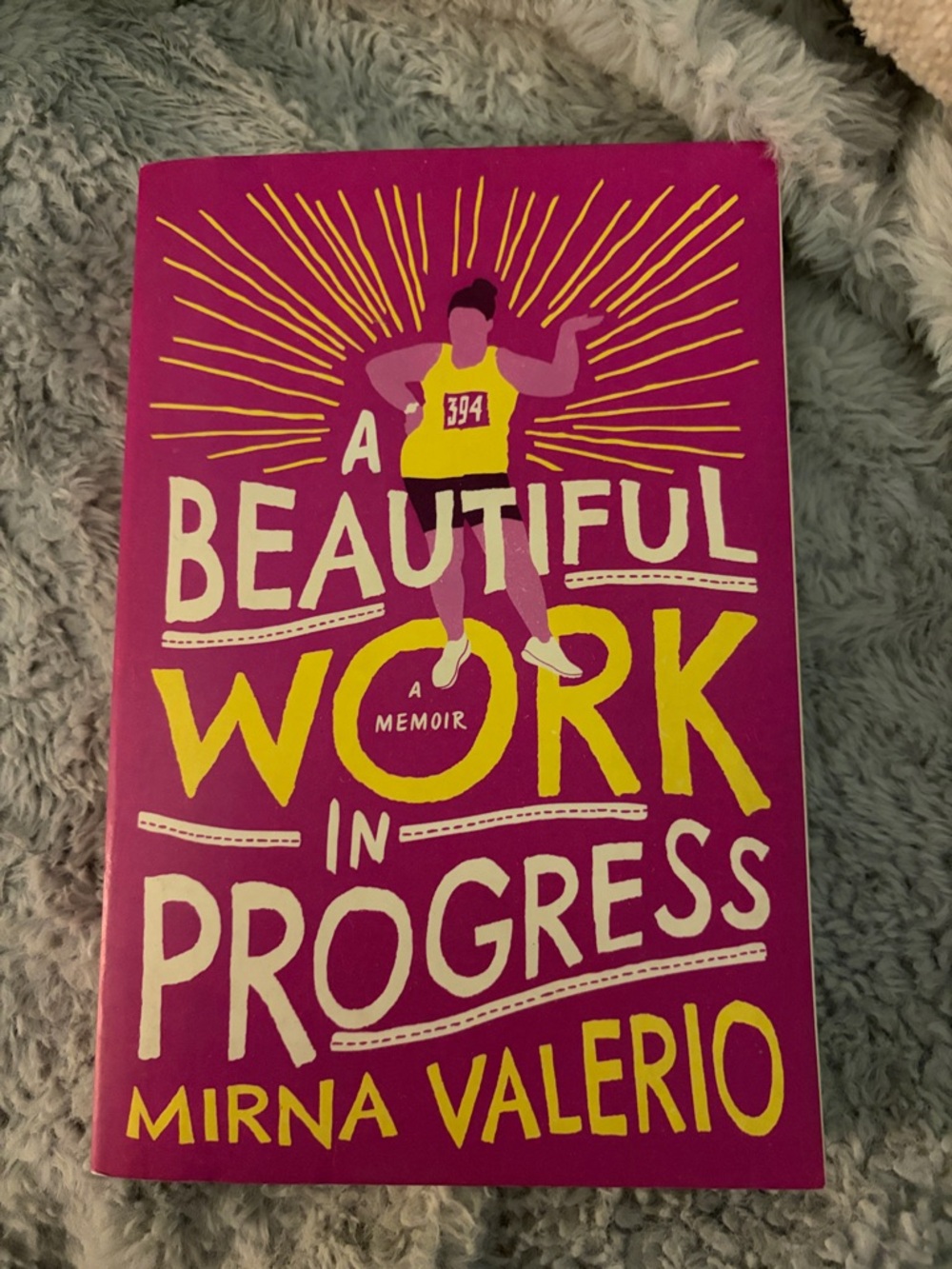 A Beautiful Work in Progress by Mirna Valerio - Bright Pink & Yellow Cover